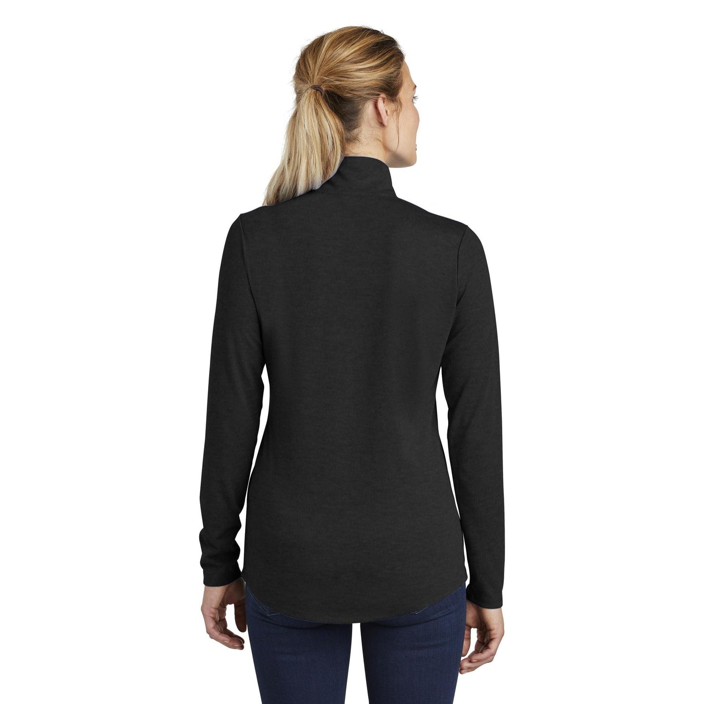 Ladies 1/4 Zip Moisture Wick Pullover